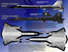 アフターバーナーデカール48-079 SR-71A/B,YF-12 ブラックバーズ パー