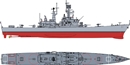 サイバーホビー1/700 U.S.S アーカンソー CGN-41 原子力ミサイル巡洋艦     