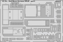 eduard1/32 メッサーシュミット Bf109 工具箱と工具                 