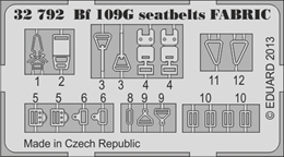 eduard1/32 メッサーシュミット Bf109G シートベルトバックル(レベル)    