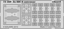 eduard1/72 ユンカース Ju88C-6 レーダーアンテナ(レベル)          