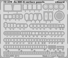 eduard1/72 ユンカース Ju88C-6 機体パネル(レベル)             