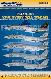 ファイタータウンデカール48-066 1/48 アメリカ海軍 VF-32 スウォーズメン F-1