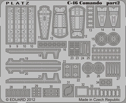 プラッツM144-3 1/144 航空自衛隊 輸送機 C-46D用 ディテールアップエッチンク