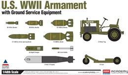 アカデミー1/48 アメリカ軍 WWII武装セット                        