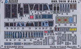 ビーバー1/72 三菱 F-14A トムキャット カラーエッチング(ハセガワ)       