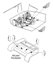 CMK1/72 3号突撃砲 B型 運転席内装(トランペッター)                  