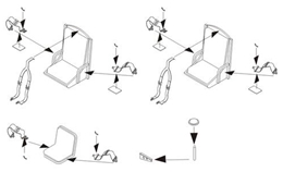 CMK1/72 B-24 リベレーター 操縦座席とシートベルト(ハセガワ)          