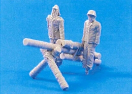 CMK1/35 航空偽装用 日本軍兵士の案山子と野砲                        