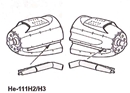 CMK1/32 ハインケル He111H-2/3 排気管(レベル)                