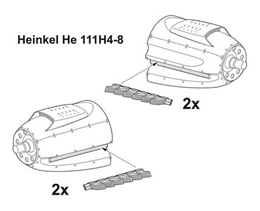 CMK1/32 ハインケル He111H10/ク11-16 排気管(レベル)           