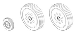 CMK1/48 BAe ライトニング F.1A/F.2A/F.3/F.6 車輪          