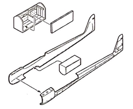 CMK1/72 フォッケウルフ Fw189A/V-6 主脚格納庫                  