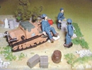 ドックモデル1/72 WW2 イタリア軍 戦車兵 休息セット(3体入)             