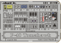 eduard1/24 P-40B トマホーク 警告表示板(ヴェンチュラ)             