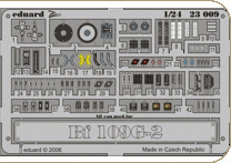 eduard1/24 Bf109G-2 警告表示板 (塗装済、接着剤付)              