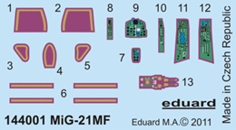 eduard1/144 MiG-21MF フィッシュベットJ 内/外装(エデュアルド)    