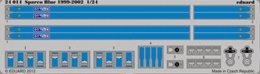 eduard1/24 スパルコ 1999-2002タイプ シートベルト「ブルー」      