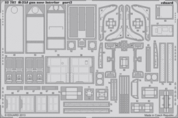 eduard1/32 B-25J ミッチェル ソリッッドノーズ 内装(香港モデル)      