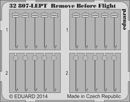 eduard1/32 布製リムーブ フォア フライトタグ                    