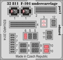 eduard1/32 F-104 スターファイター 脚収納部(イタレリ)              