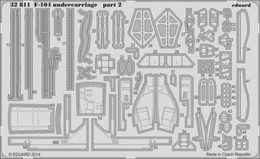 eduard1/32 F-104 スターファイター 脚収納部(イタレリ)              