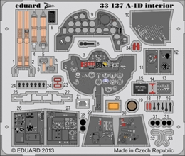 eduard1/32 A-1D スカイレーダー 計器板/シートベルト(トランペッター)    