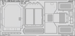 eduard1/35 装甲ブルドーザーD9R 冷却フィン(モンモデル)           