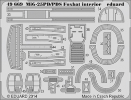 eduard1/48 MiG-25PD/PDS1 内装(キティホーク)               