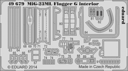 eduard1/48 MiG-23ML フロッガーG 内装(トランペッター)          