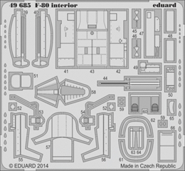 eduard1/48 F-80 内装(ホビーボス)                       