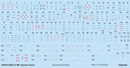 eduard1/48 MiG-21 チェコ空軍ステンシル(エデュアルド)            