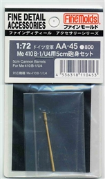 ファインモールドAA45 1/72 Me410B-1/U4用 5cm砲 砲身           