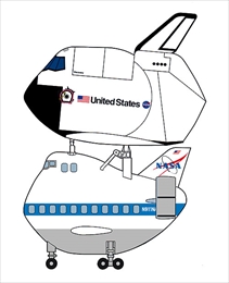 ハセガワ60507 “たまごひこーき” スペース シャトル & ボーイング 747     