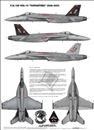 ホビーデカールAL72010V1 F/A-18E VFA-14 トップハッターズ 2008-