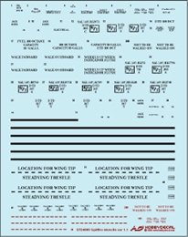 ホビーデカールST24005V1 スピッファィア 機体注意書                 