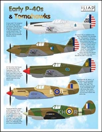 イリアド48014 P-40B トマホーク 第二次大戦勃発直後マーキング            