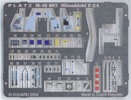 プラッツM48-7 1/48 航空自衛隊用 F-2A用エッチング(リニューアル版)       