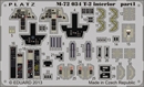 プラッツM72-34 1/72 航空自衛隊 T-2用 エッチングパーツ            