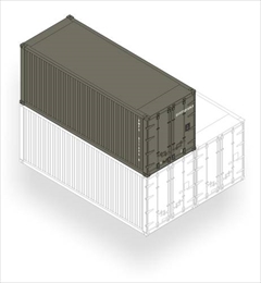プラネット1/72 20フィート コンテナ                            