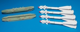 プラスモデル1/48 1/48 R-60M/MK(AA-8)エイフィッド ミサイルとランチャー