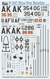twoBobs デカール32051ブルーフォックス バンディット F-16C/D      